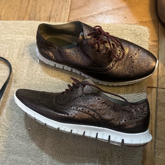 Cole Haan Shoes - Cole Haan zero grand Oxford wingtip bronze metallic sneaker size 8.5 - worn once